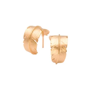 Heiring: Fjer creol - restikker - Mellem - Forgyldt Slv - 51-5-98FG