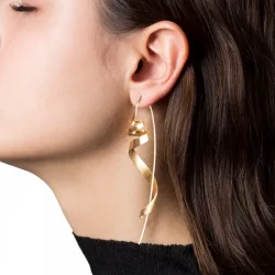 Jane Knig: Ringlet rering - MAT FORGYLDT Slv - 10013-G