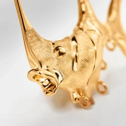 OLE LYNGGAARD COPENHAGEN: Young Fish rering - Stor - Guld - A3148-403