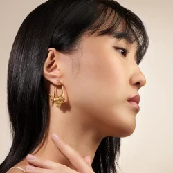 OLE LYNGGAARD COPENHAGEN: Young Fish rering - Stor - Guld - A3148-403