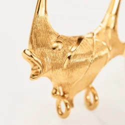 OLE LYNGGAARD COPENHAGEN: Young Fish rering - Lille - Guld - A3149-403