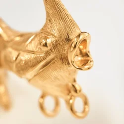 OLE LYNGGAARD COPENHAGEN: Young Fish rering - Lille - Guld - A3149-403