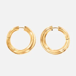 OLE LYNGGAARD COPENHAGEN: Under the Sea Creoler rering - Stor - Guld - A3144-401