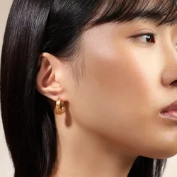 OLE LYNGGAARD COPENHAGEN: Under the Sea Creoler rering - Sm - Guld - A3145-401