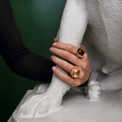 OLE LYNGGAARD COPENHAGEN: BoHo rdguld Pav Ring - Guld - A3205-410