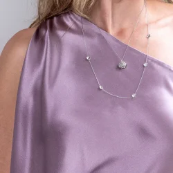 Flora Danica: Forglemmigej Vedhng - Halskde - Slv - FMN-Ne-S