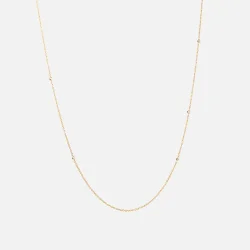 OLE LYNGGAARD COPENHAGEN: Bird collier Halsk�de - r�dguld og brillanter - 45cm -  A3266-403