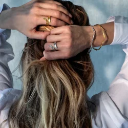 Flora Danica: Grs armbnd - slv - Gr-BR-S