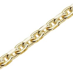 BNH: Anker Facet armbnd - Armkde - 14kt - Guld - 18,5cm