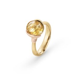 OLE LYNGGAARD COPENHAGEN: Lotus Ring Str. 1 - Guld/Rutilkvarts - A2650-411