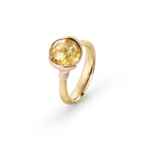OLE LYNGGAARD COPENHAGEN: Lotus Ring Str. 1 - Guld/Rutilkvarts - A2650-411