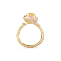 OLE LYNGGAARD COPENHAGEN: Lotus Ring Str. 1 - Guld/Rutilkvarts - A2650-411