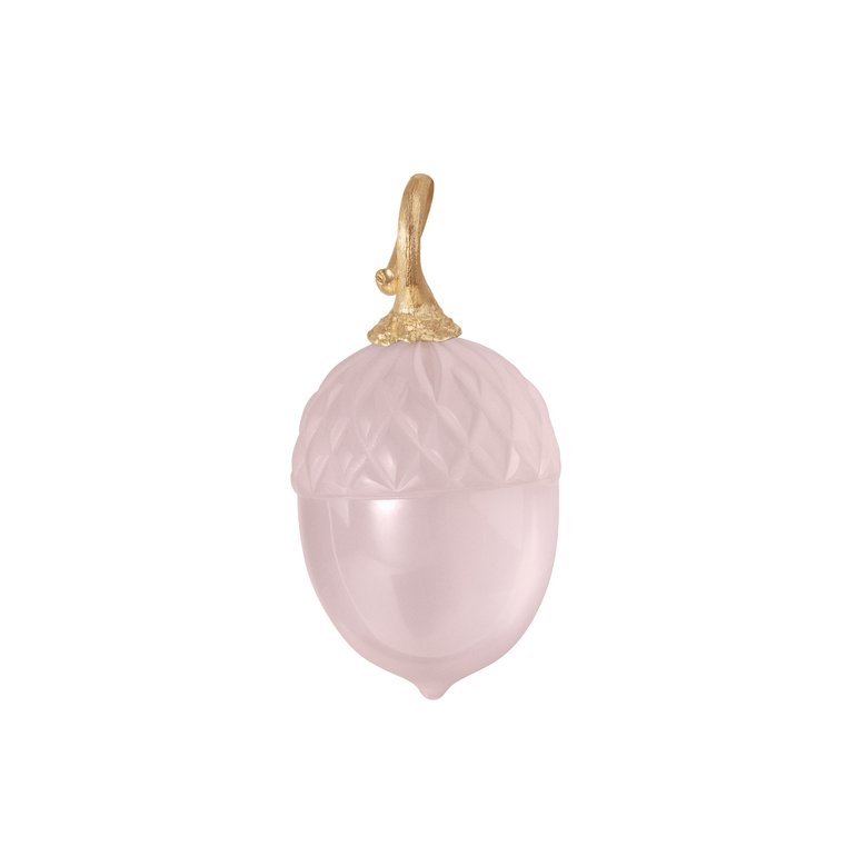 OLE LYNGGAARD COPENHAGEN: Agern vedhng - Guld - Rosakvarts - A2920-412