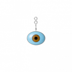 OLE LYNGGAARD COPENHAGEN: Lotus vedhng Evil Eye - Slv - Turkis - A3039-301