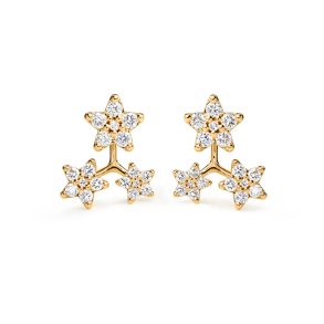 OLE LYNGGAARD COPENHAGEN: Shooting Stars restikker - reringe - Guld - Brillanter - A3089-402