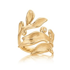 OLE LYNGGAARD COPENHAGEN: Forest Ring - Guld m. brillanter - A3095-401