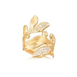 OLE LYNGGAARD COPENHAGEN: Forest Ring Pav - Guld m. brillanter - A3095-402