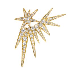 OLE LYNGGAARD COPENHAGEN: Funky Stars 9-TAKKET Vedhng - RERINGE - Venstre - Guld - A3100-401