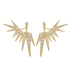 OLE LYNGGAARD COPENHAGEN: Funky Stars 9-TAKKET Vedhng - RERINGE - Venstre - Guld - A3100-401