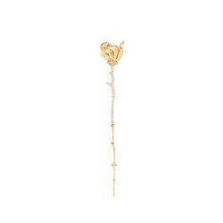 OLE LYNGGAARD COPENHAGEN: Wild Rose broche - lille -Guld - Diamanter - A3133-401