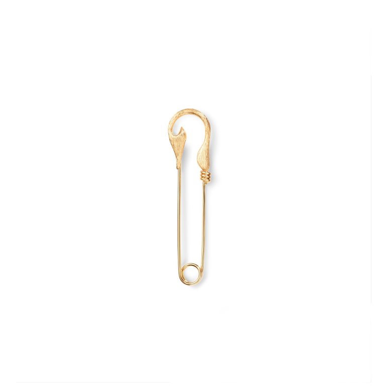 OLE LYNGGAARD COPENHAGEN: Under the sea Fish Hook broche - Lille -Guld - A3213-401