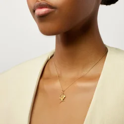 OLE LYNGGAARD COPENHAGEN: Young Fish Vedhng - Guld - Rustil kvarts - A3217-402