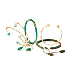 OLE LYNGGAARD COPENHAGEN: Life Armbnd Mocha - Guld - A3243-001