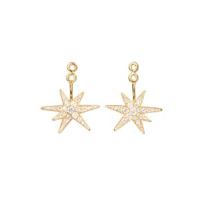 OLE LYNGGAARD COPENHAGEN: Funky Stars reringe Vedhng - Guld - Brillanter - A3246-401