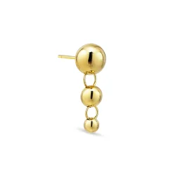 Jane Knig: ATOMIC DROP STUD rering - Forgyldt Slv - ADS-SS24-G