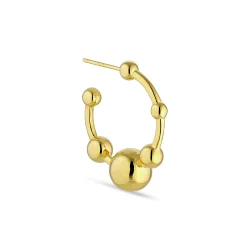 Jane Knig: Atomic Hoop rering - Forgyldt Slv - AH-SS24-G