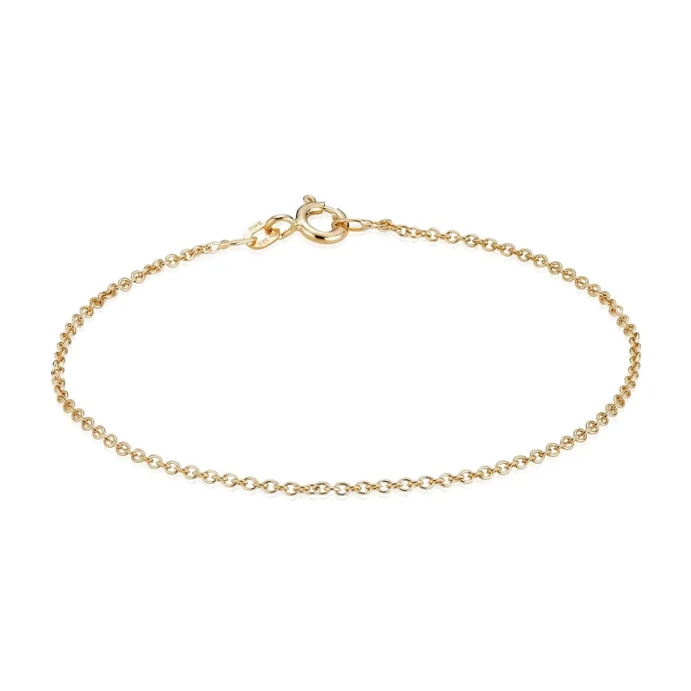 BNH: Anker armbnd - Rund - Guld - 14kt - 18,5cm