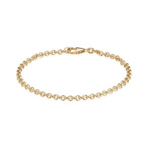 BNH: Anker armbnd - Rund - Guld - 14kt - 18,5cm