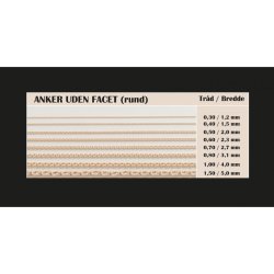 BNH: Rund Anker Halskde - Guld - 8 KT - forskellige lngder og bredder