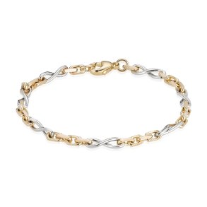 BNH: Anker sljfe armbnd - Rund - Guld - 14kt - 18,5cm