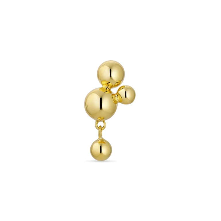 Jane Knig: ATOMIC STUD med vedhng rering - restik - ASWP-SS24-G