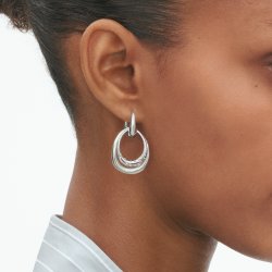 Georg Jensen: Offspring �reringe - Medium - S�lv - Diamanter - 20001958