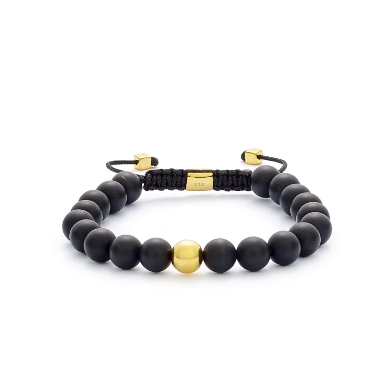 Alexander Lynggaard: ColorUp Onyx Matte armbnd (8mm) - B00083