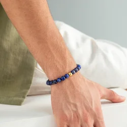 Alexander Lynggaard: Lapis Braided armbnd (8mm) - B00163