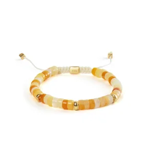 Alexander Lynggaard: Topaz Jade Heishi Braided armbnd (6mm) - B00232