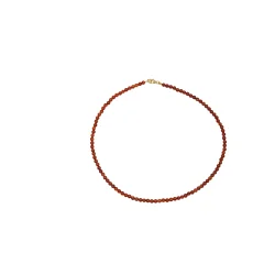 Jane K�nig: Bead necklace Carnelian halsk�de - BNCA-HS26-G