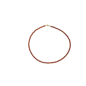 Jane K�nig: Bead necklace Carnelian halsk�de - BNCA-HS26-G
