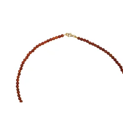 Jane K�nig: Bead necklace Carnelian halsk�de - BNCA-HS26-G