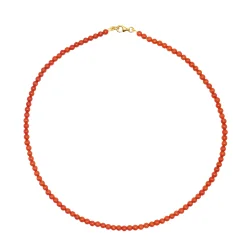 Jane K�nig: Bead necklace Coral halsk�de - BNCO-HS26-G