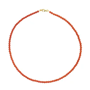 Jane K�nig: Bead necklace Coral halsk�de - BNCO-HS26-G