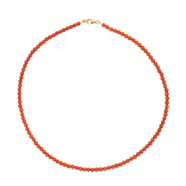 Jane K�nig: Bead necklace Coral halsk�de - BNCO-HS26-G