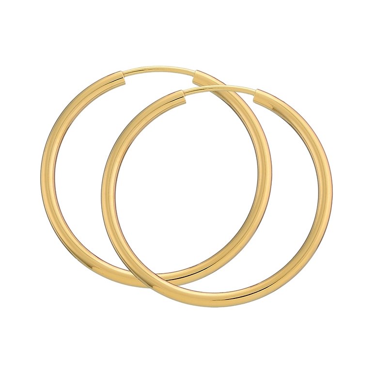 BNH: Creoler -14 karat Rdguld - 2,0 mm &amp; 2,5 mm - Vridls