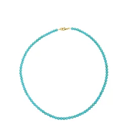 Jane K�nig: Bead necklace turquoise halsk�de - BNT-HS26-G