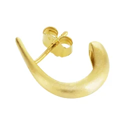 Jane K�nig: Big Orbis Drop Stud �rering - �restik - Forgyldt S�lv - BODS-SS25-G