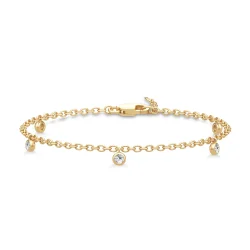 Julie Sandlau: Grace bracelet -  Forgyldt Slv Armbnd - BR336GDCZ