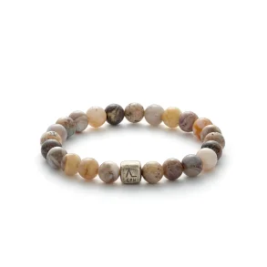 Alexander Lynggaard: ColorUp Bamboo Leaf Agate armbnd (8mm) - C00880